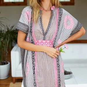 Emerson Fry - Short Caftan - Rhodolite (Pink)